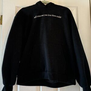 Happy Camp3r Black Affirmation Hoodie size medium